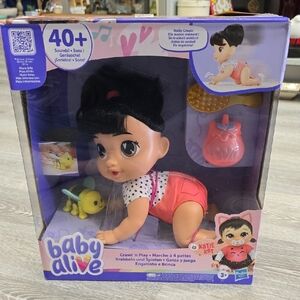 NIB NWT Baby Alive Crawl 'n Play Doll - Katie Kat